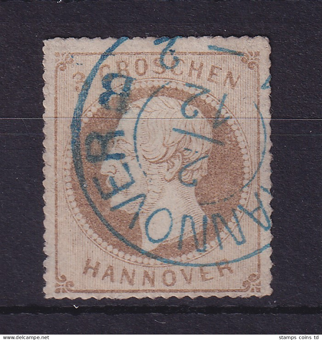 Hannover 1864 König Georg V. 3 Groschen Mi.-Nr. 25y O HANNOVER - Hanover