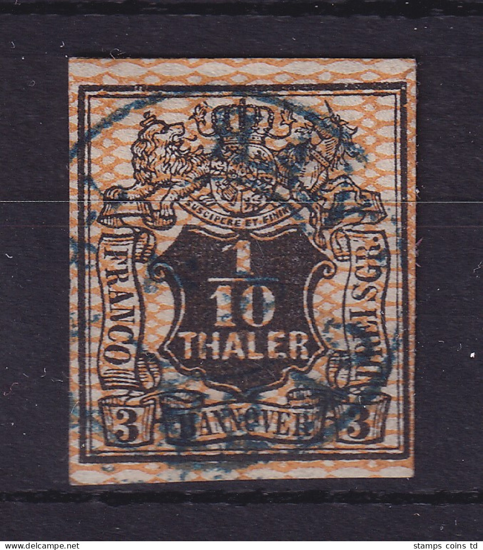 Hannover 1856/57 Wappen 1/10 Taler Mi.-Nr. 12 Gestempelt - Hannover