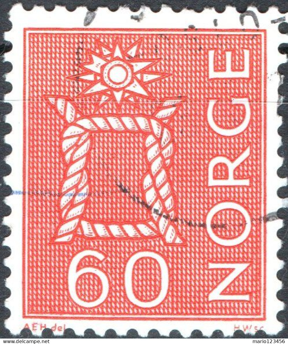 NORVEGIA, NORWAY, MOTIVI LOCALI, 1975, USATI Mi:NO 525yAII, Scott:NO 466, Yt:NO 652A - Gebraucht