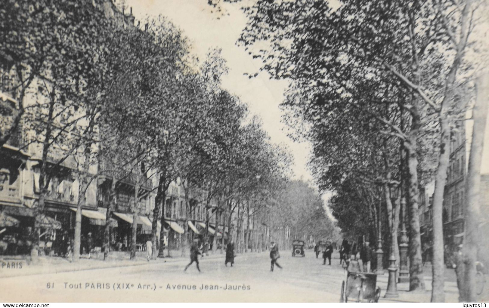 CPA. [75] > TOUT PARIS > N° 61 - AVENUE JEAN JAURES - (XIXe Arrt.) - Coll. F. Fleury - TBE - Distrito: 19