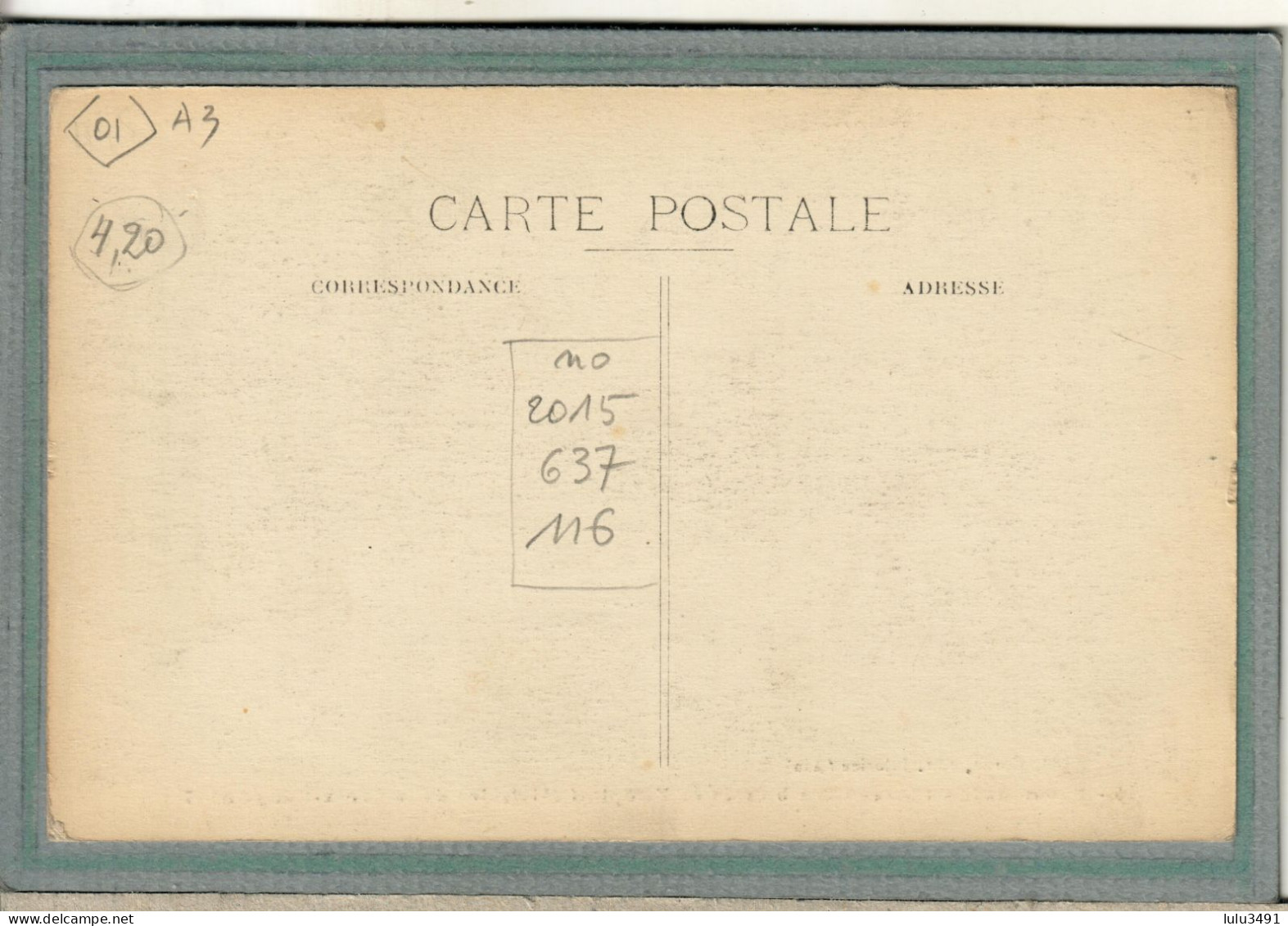 CPA (01) JUJURIEUX - Mots Clés: Hôpital Auxiliaire, Blessés, Complementaire, Croix Rouge N° 17, Temporaire - 14 / 18 - Zonder Classificatie