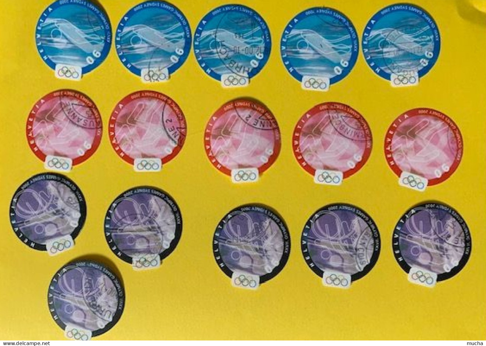 20378 - Suisse Jeux Olympiques Sydney 2000 Lot De Timbres Obllitérés Nos Zst 1010-1012 - Zomer 2000: Sydney