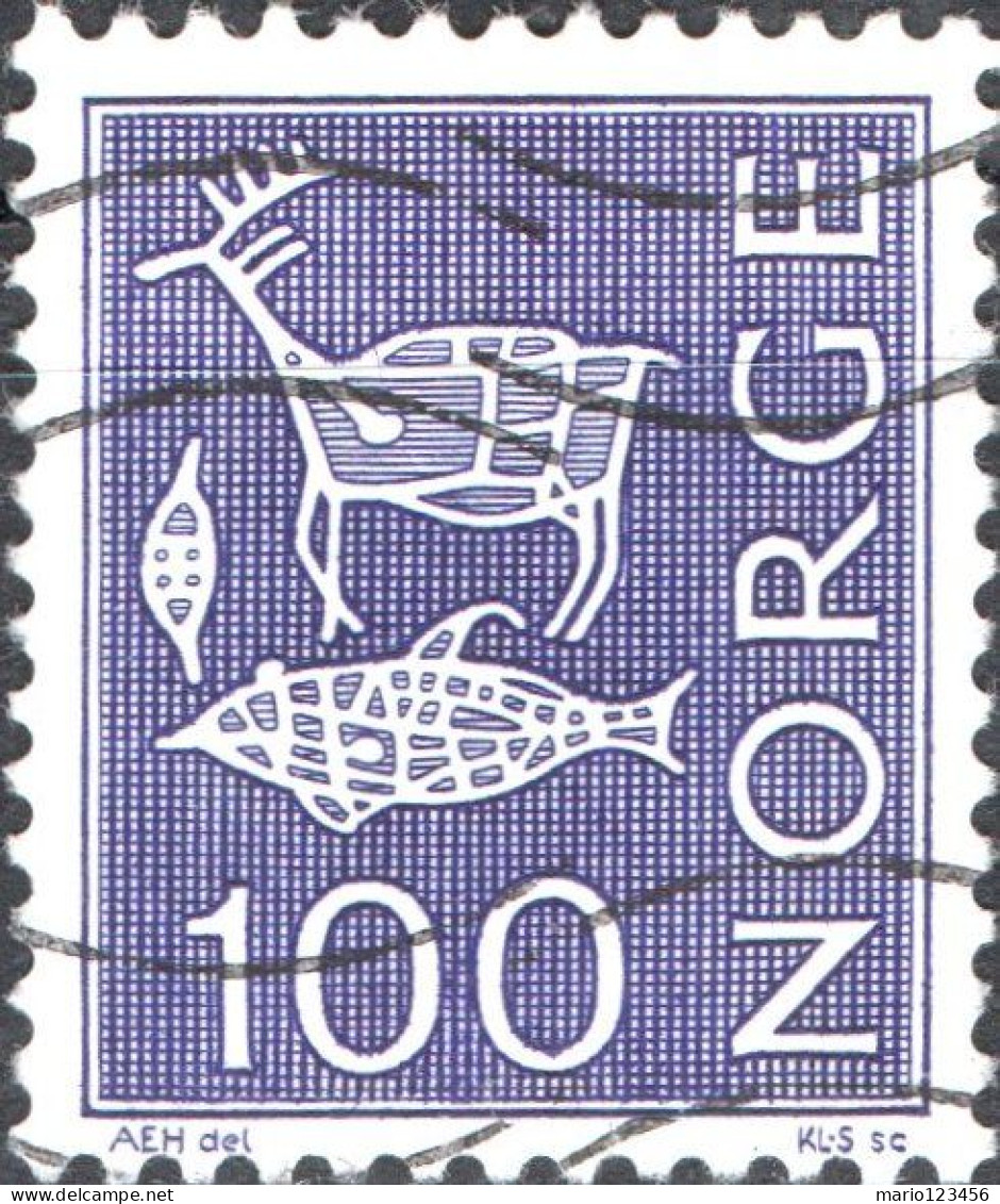 NORVEGIA, NORWAY, MOTIVI LOCALI, 1970, USATI Mi:NO 601, Scott:NO 469, Yt:NO 524B - Usati