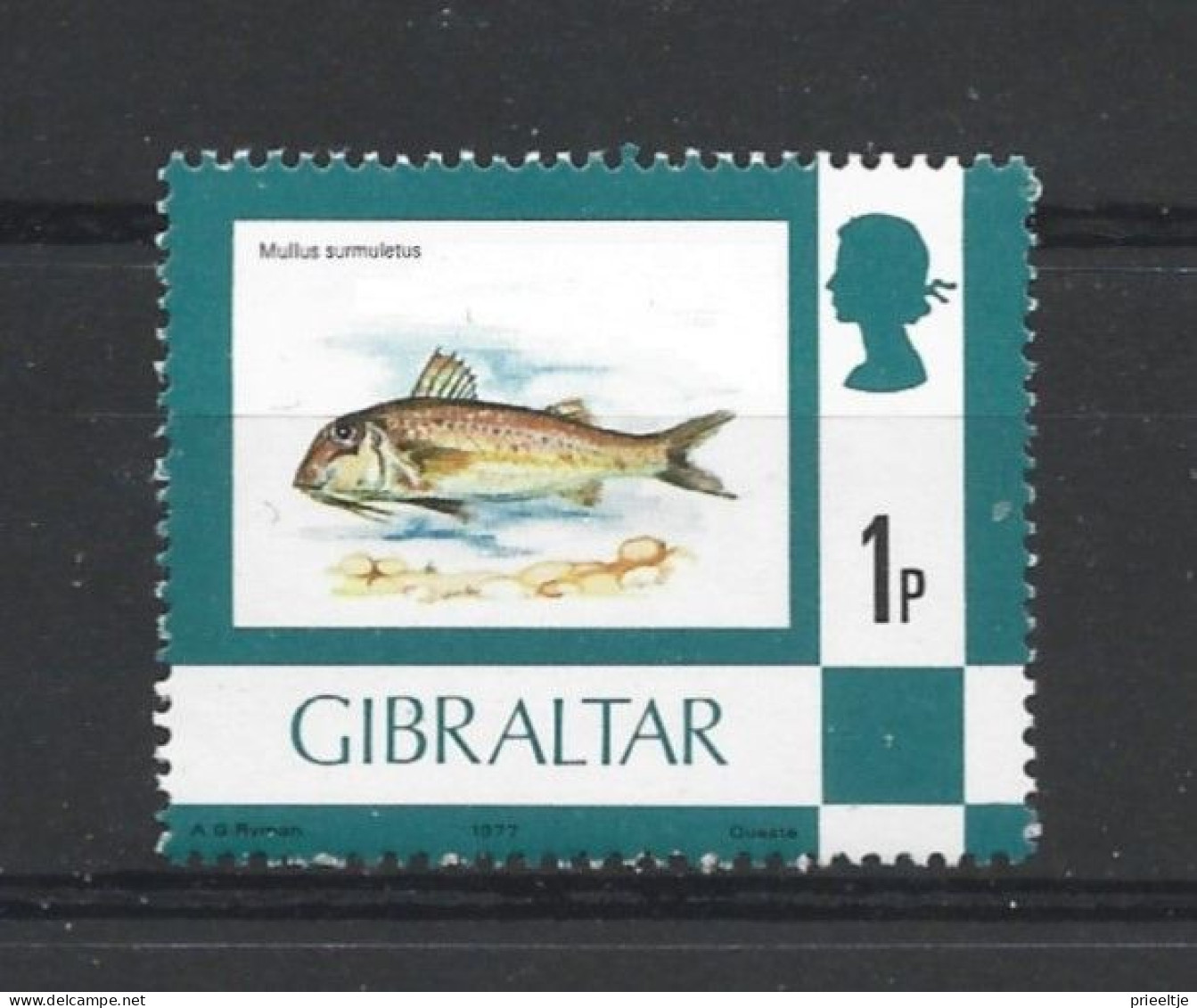 Gibraltar 1977 Fish Y.T. 349 ** - Gibraltar
