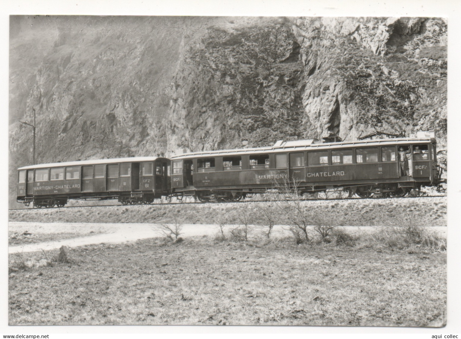 BCF Eh 4/4 1 + CFZ 4 61 À VERNAYAZ - Eisenbahnen