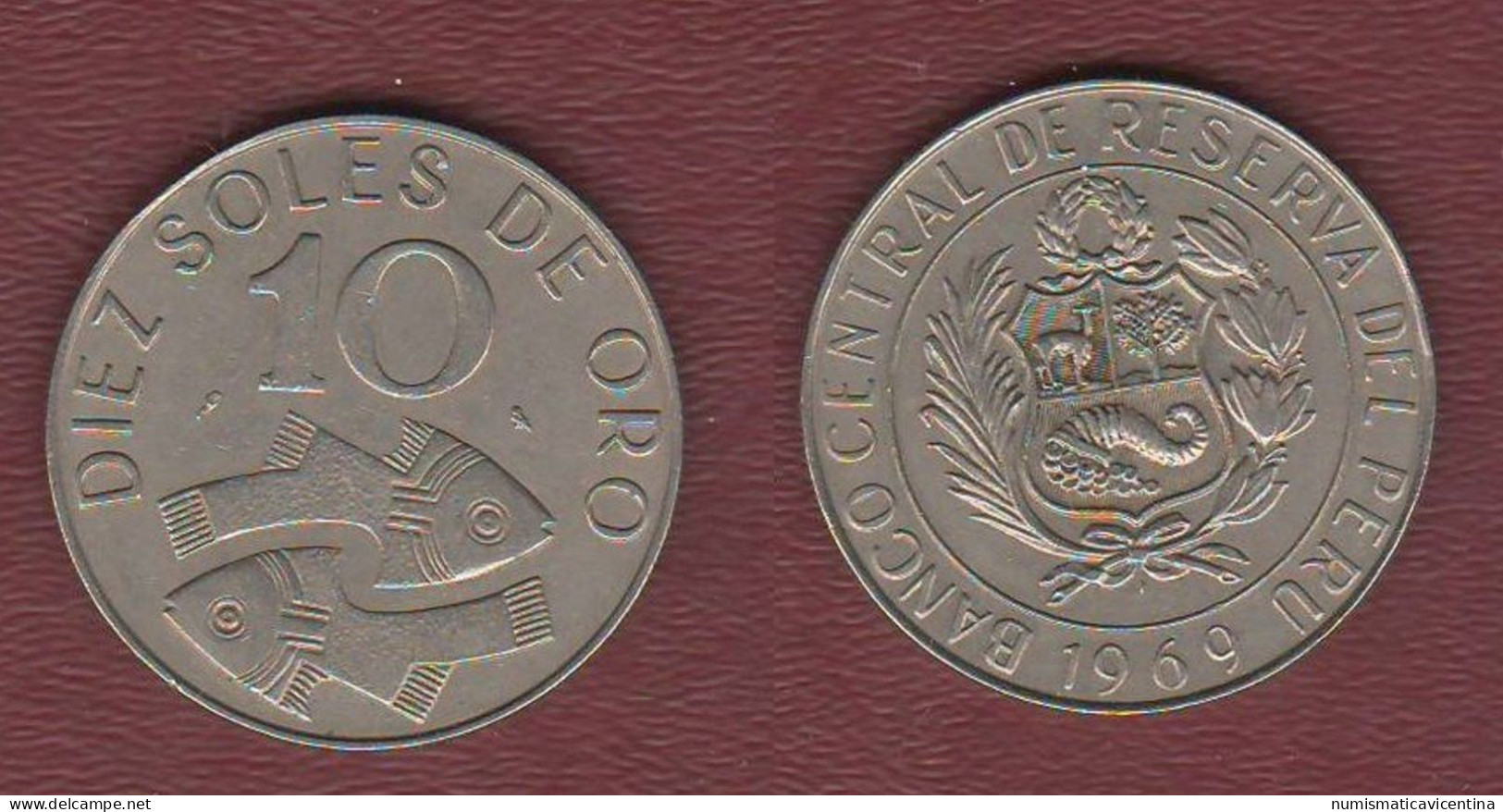 Perù Peru 10 Soles 1969 - Pérou