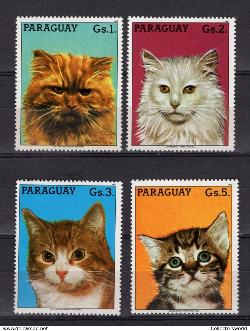 Paraguay Serie 4v 1987 Stamp Expo CAPEX Cats MNH - Paraguay