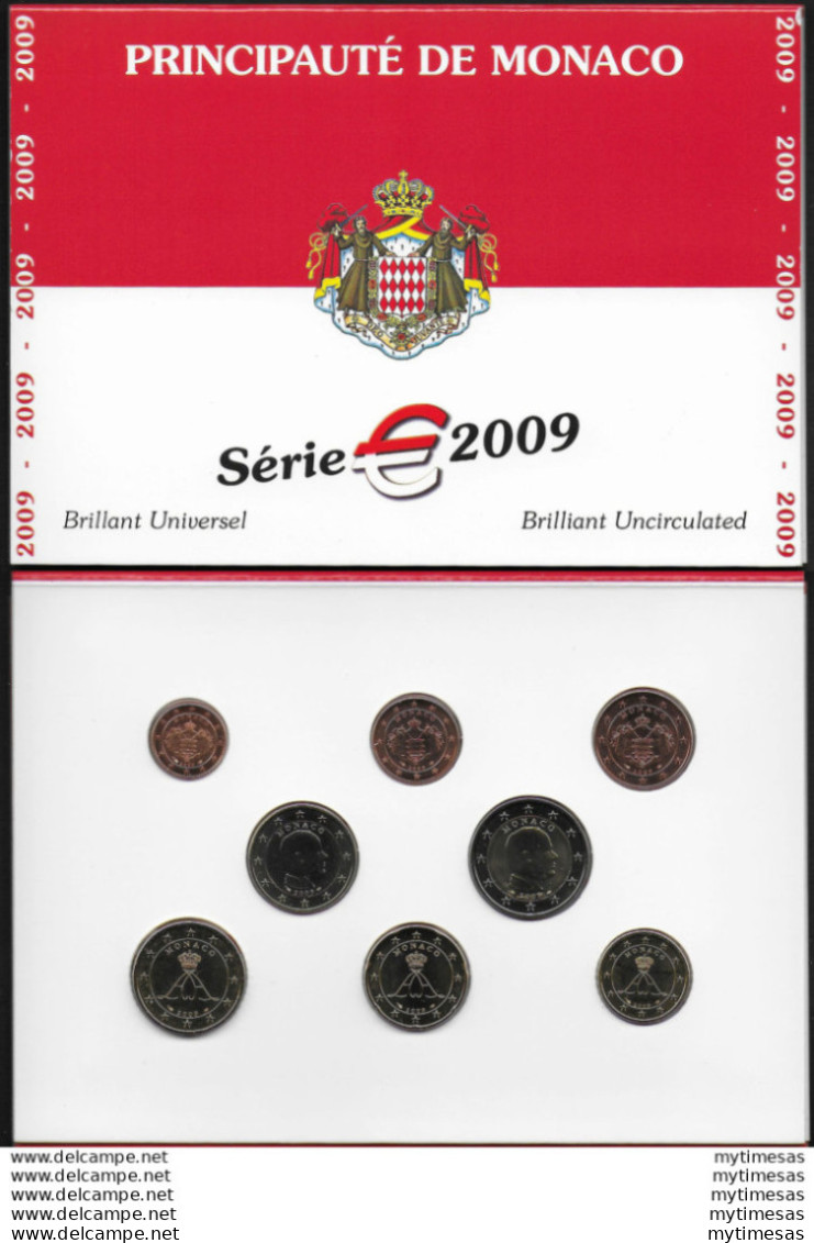 2009 Monaco Divisionale 8 Monete FDC - Mónaco