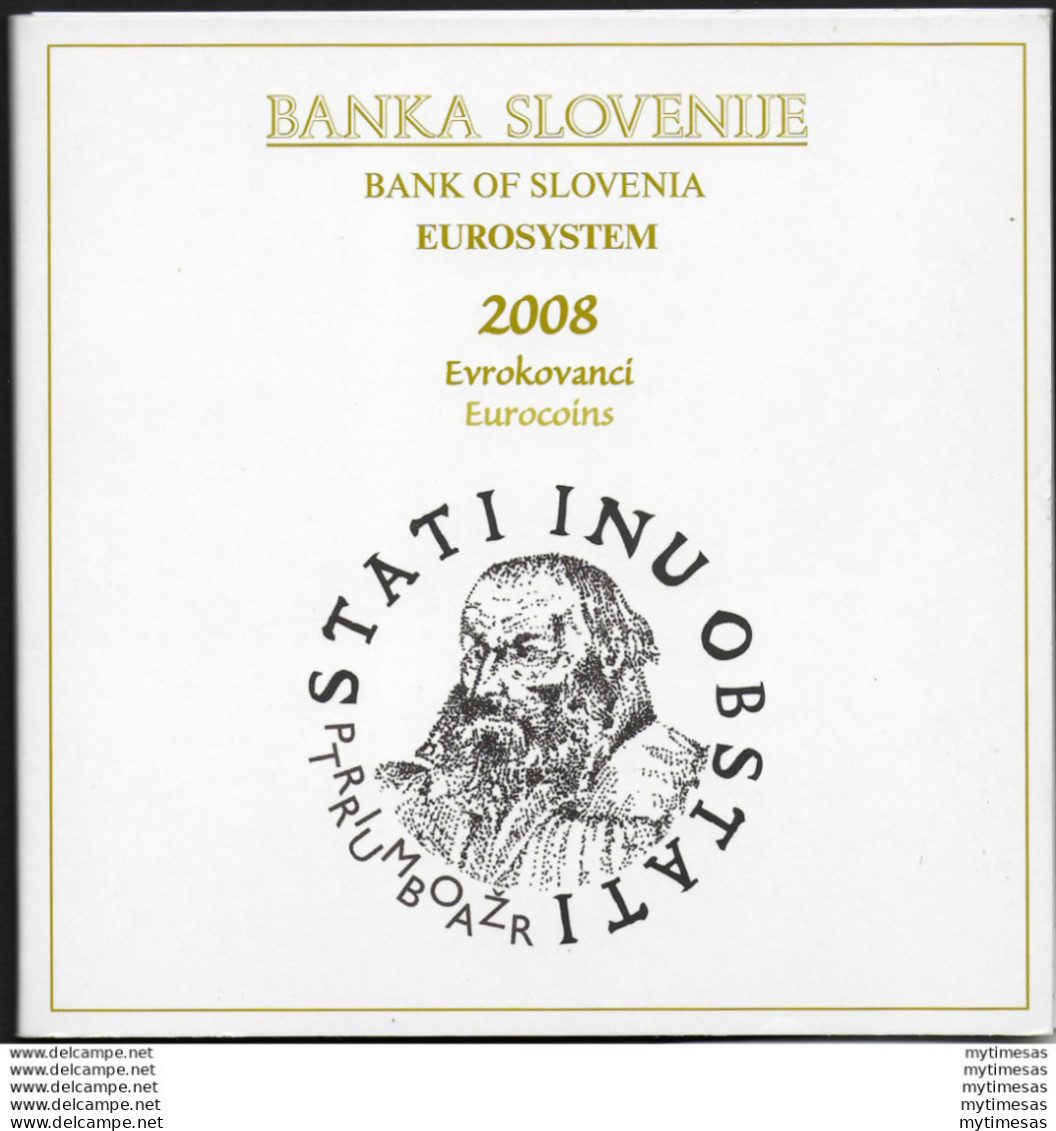 2008 Slovenia Divisionale 9 Monete FDC - Slovenië