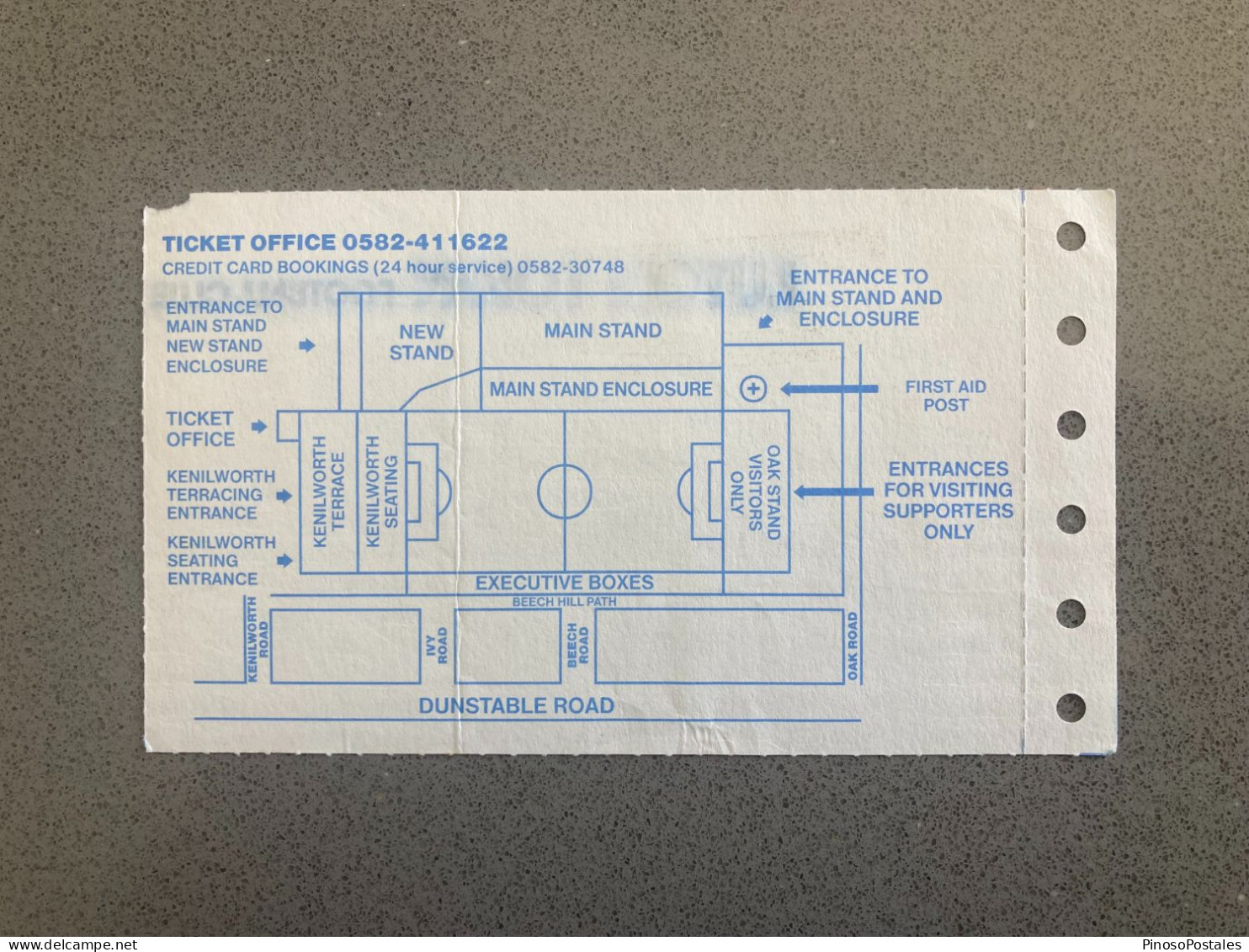 Luton Town V Nottingham Forest 1993-94 Match Ticket - Tickets D'entrée