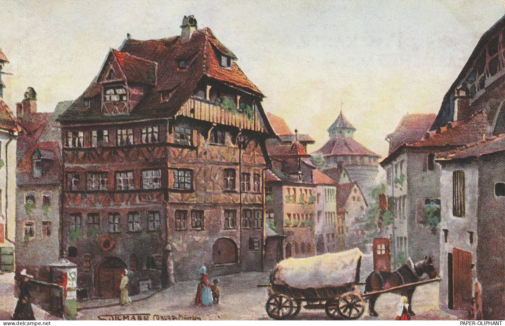 8500 NÜRNBERG, Dürerhaus, Künstler-Karte - Nürnberg