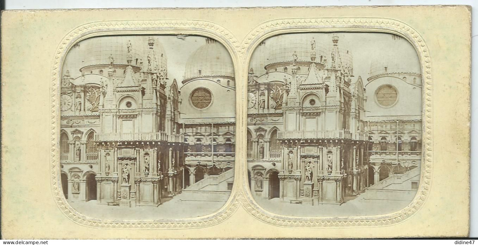 PHOTOS STÉRÉOSCOPIQUES Transparentes Colorisées ITALIE - VENISE - Stereo-Photographie