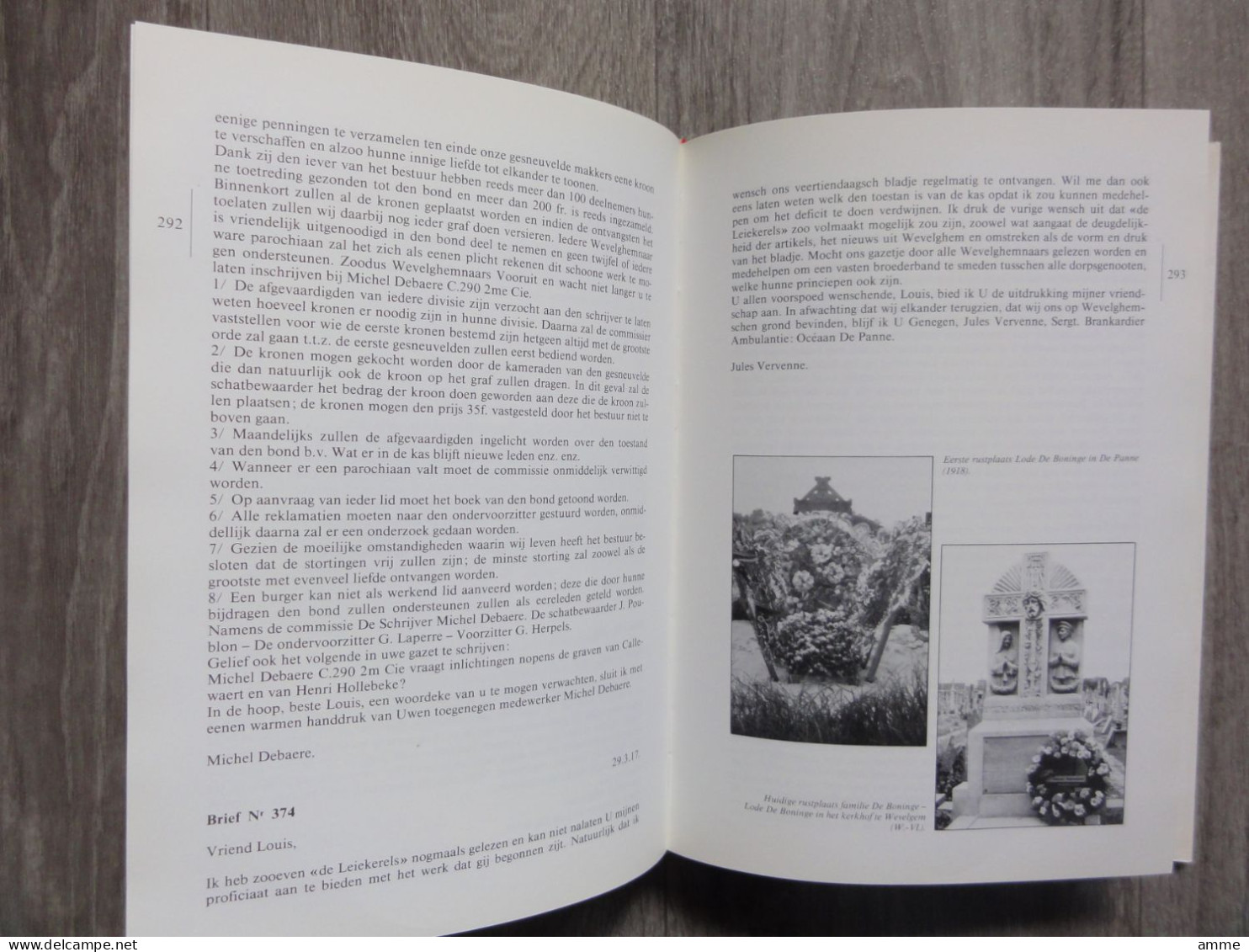 Wevelgem  * (boek)  Een Getuigenis - Oorlogskorrespondentie Van Wevelgemse Burgers En Frontsoldaten 1915-1918 - Wevelgem