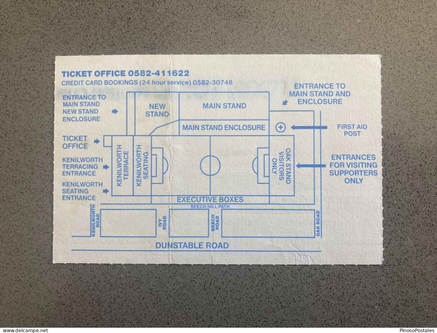 Luton Town V Nottingham Forest 1993-94 Match Ticket - Tickets D'entrée