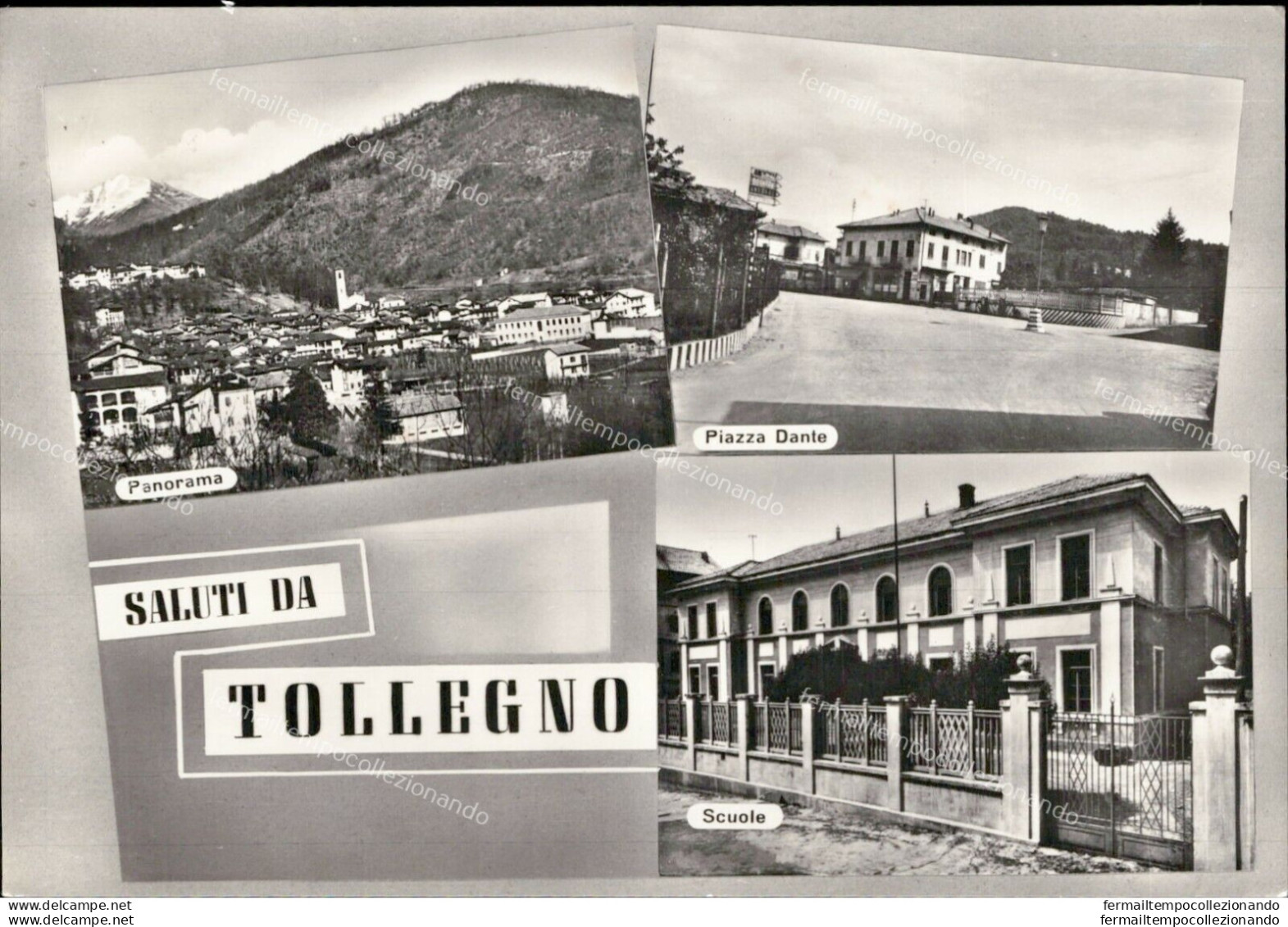 Ai108 Cartolina Saluti Da Tollegno 3 Vedutine Provincia Di Biella - Biella