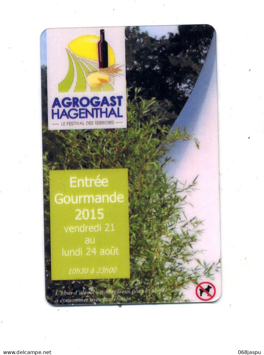 Carte Entree  Agrogast - Tickets D'entrée