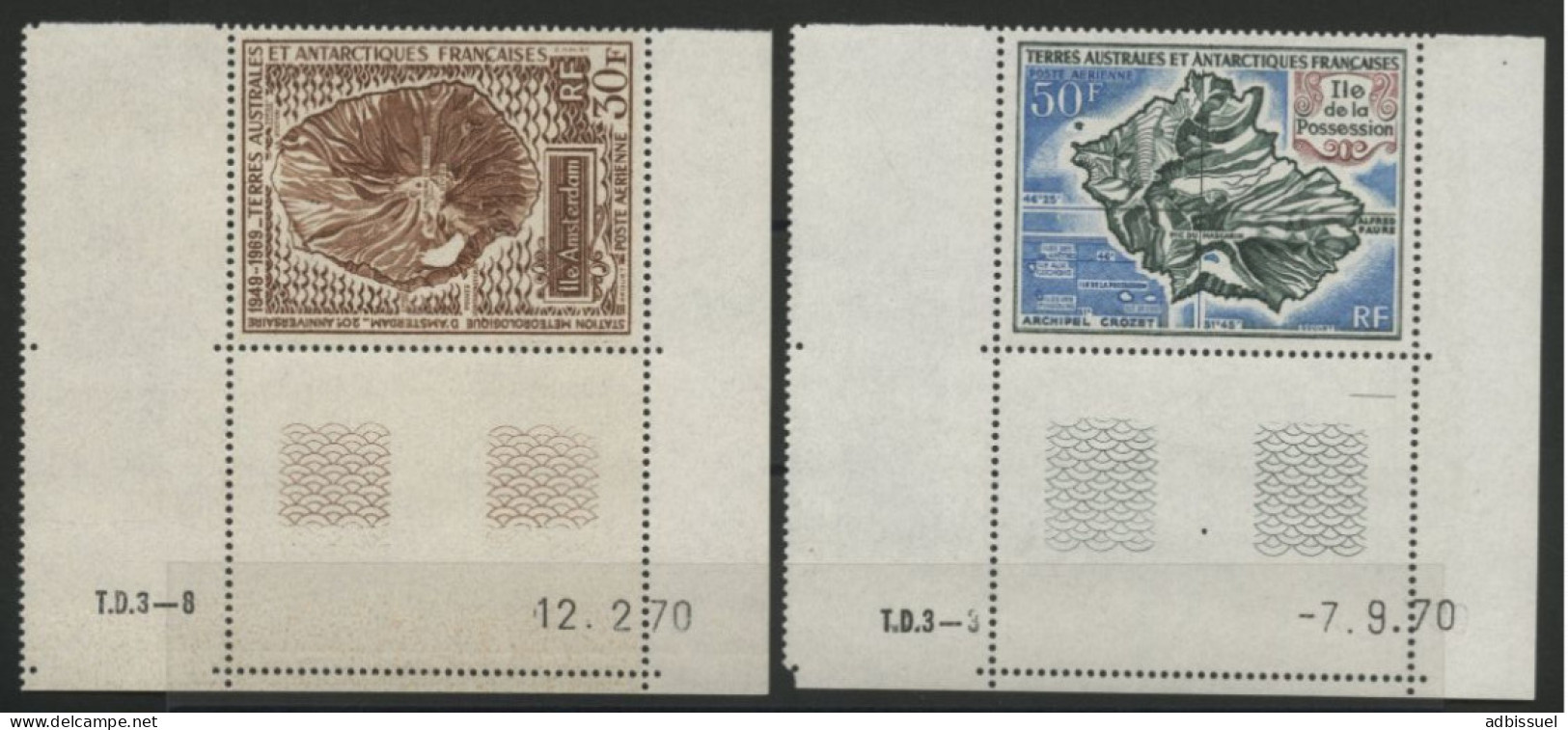 TAAF Poste Aérienne PA N° 22 + 23. Neufs Sans Charnière ** (MNH) Voir Description - Airmail