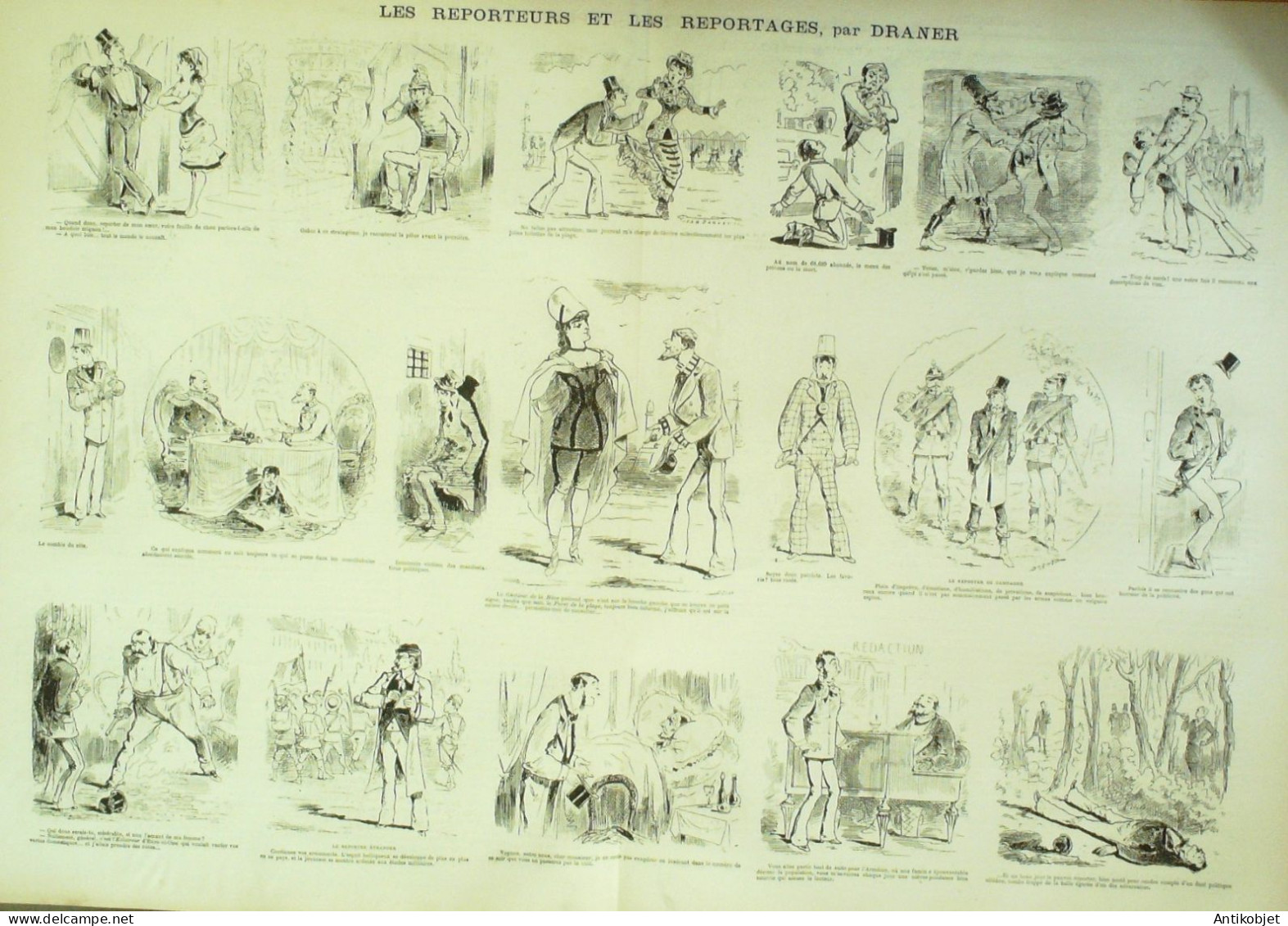 La Caricature 1880 N°  28 Code Du Duel à L'usage Des Journalistes Robida Trick Draner - Magazines - Before 1900