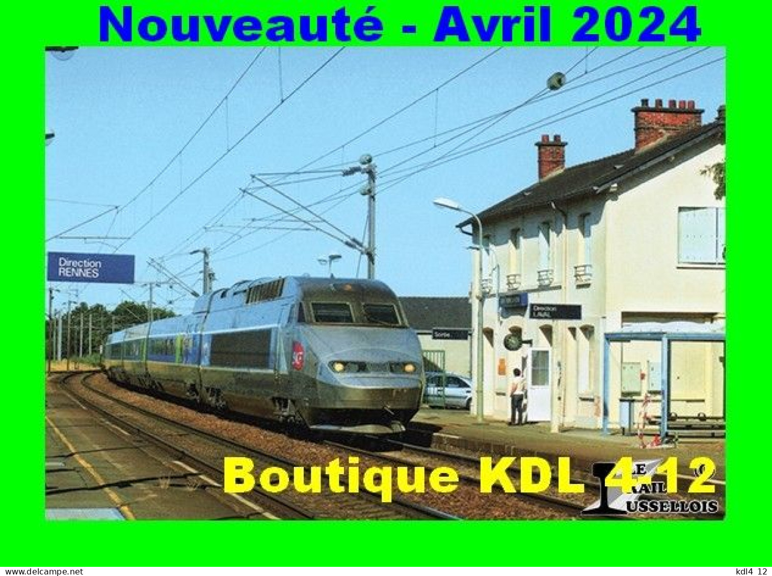 RU 2176 - TGV Atlantique En Gare - SAINT-PIERRE-LA-COUR - Mayenne - SNCF - Gares - Avec Trains