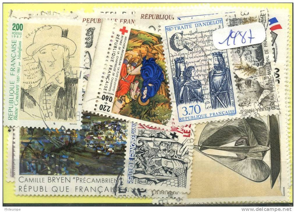 France  Années Completes (o) 1987 (48 Timbres) - 1980-1989