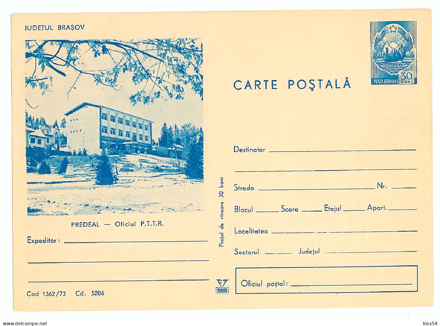 IP 73 - 1362 PREDEAL - Stationery - Unused - 1973 - Enteros Postales