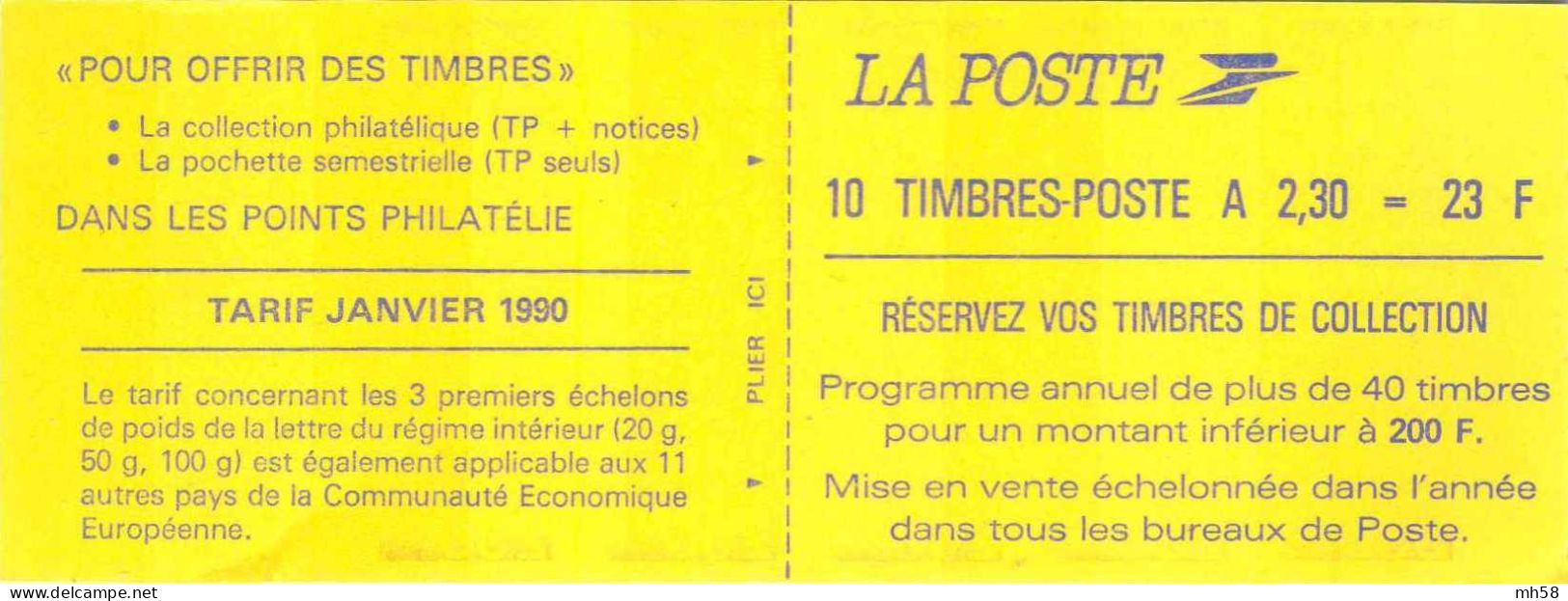 FRANCE - Carnet 2f30 Briat Rouge - YT 2629 C1 / Maury 485 - Modern : 1959-...