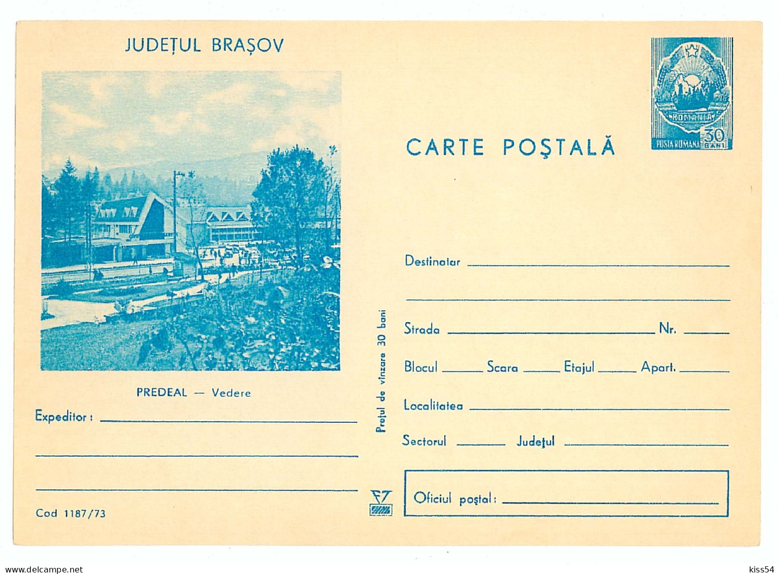 IP 73 - 1187 PREDEAL - Stationery - Unused - 1973 - Enteros Postales