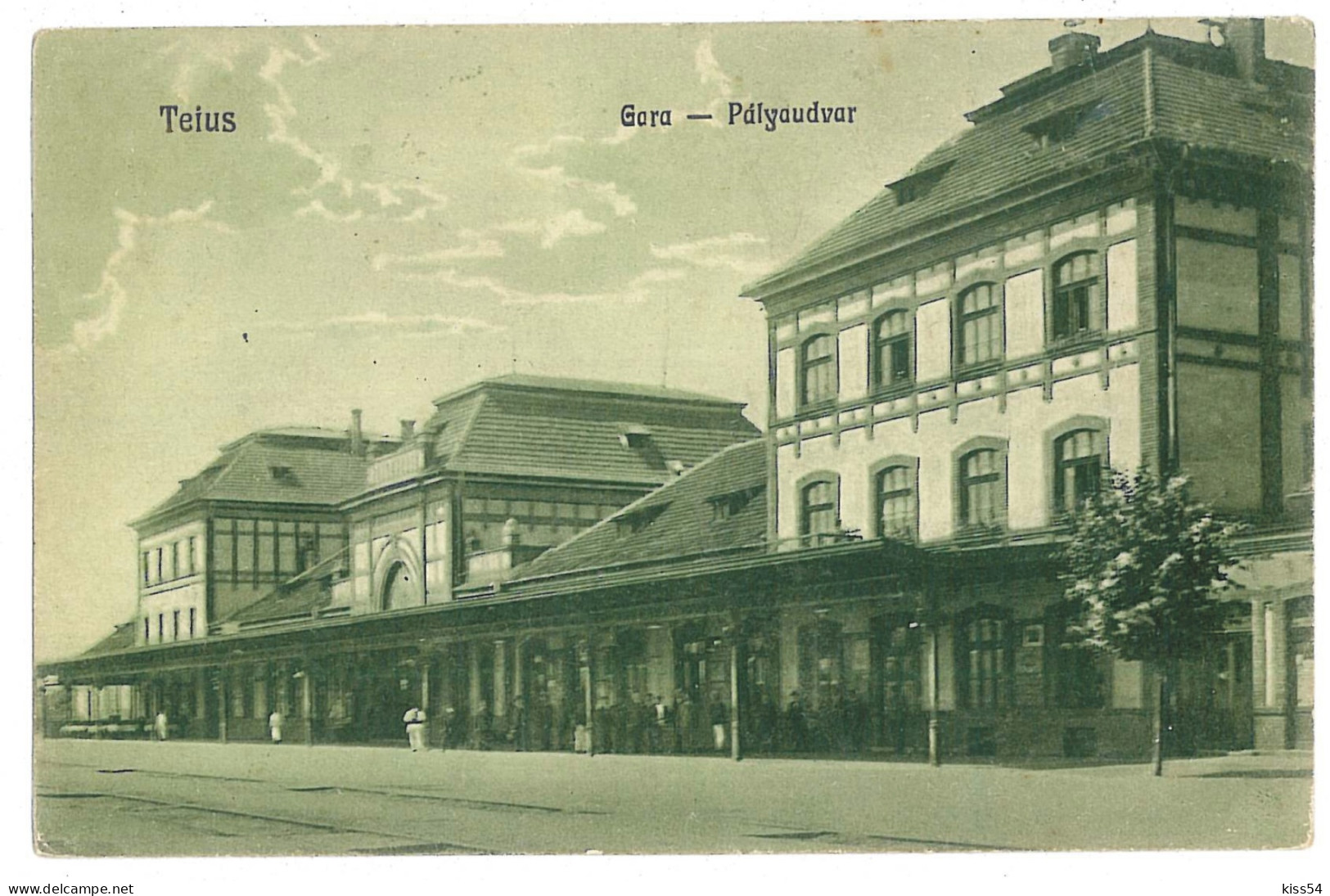 RO 82 - 10677 TEIUS, Railway Station, Romania - Old Postcard - Used - 1926 - Romania