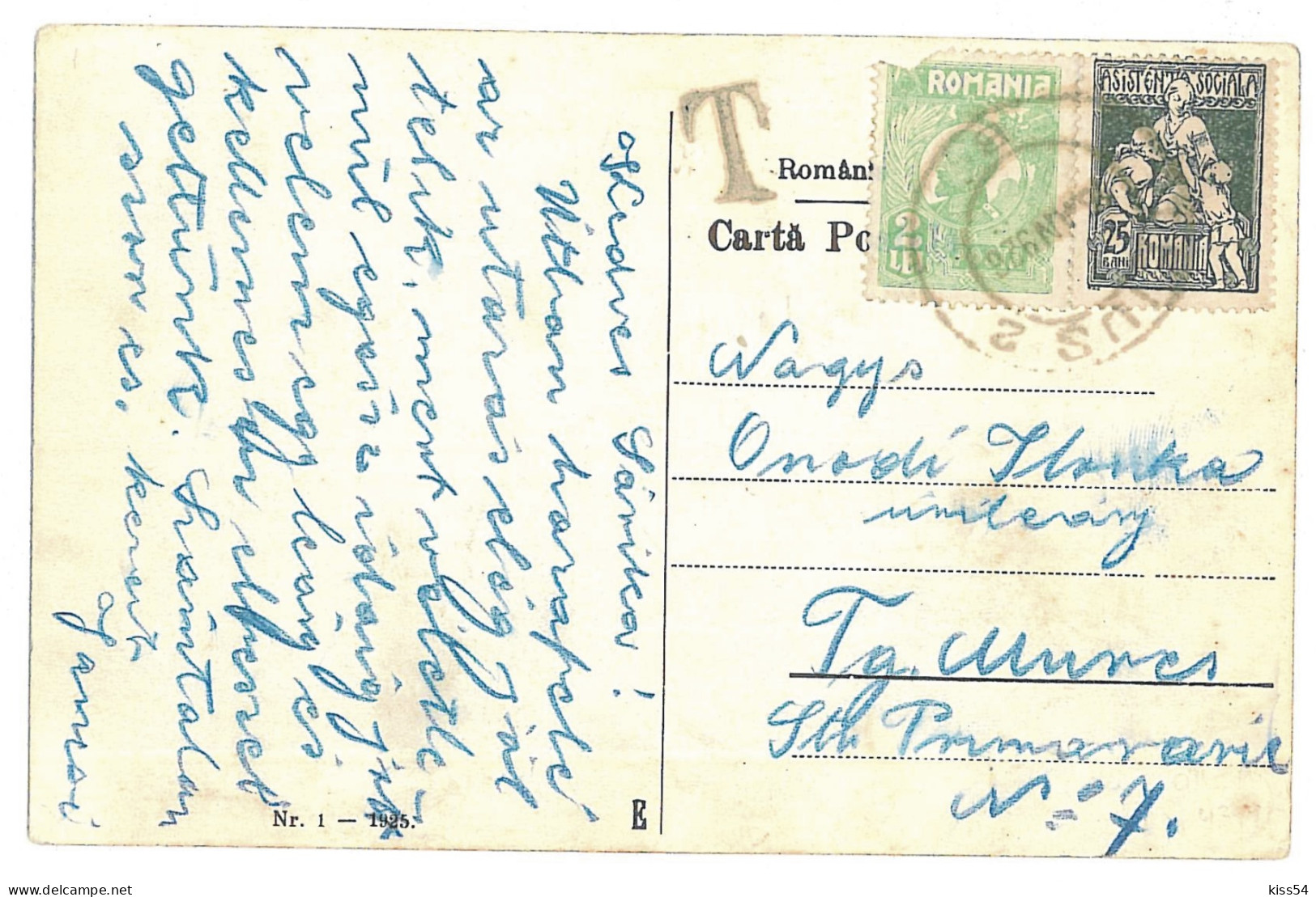 RO 82 - 10677 TEIUS, Railway Station, Romania - Old Postcard - Used - 1926 - Roumanie