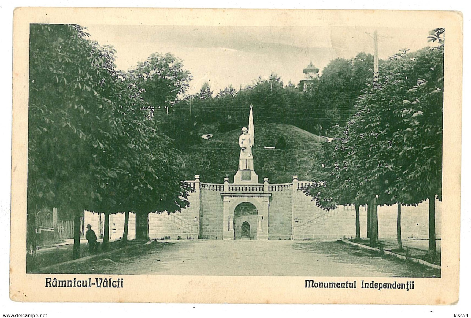 RO 82 - 1691 Rm. VALCEA, Independence Monument, Firemen Tower, Romania - Old Postcard - Unused - Roumanie