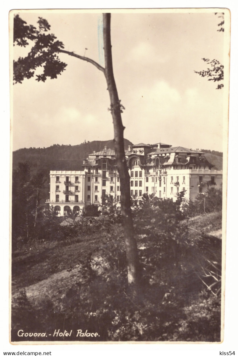 RO 82 - 20737 GOVORA, Valcea, Palace Hotel, Romania - Old Postcard, Real Photo - Used - 1935 - Romania