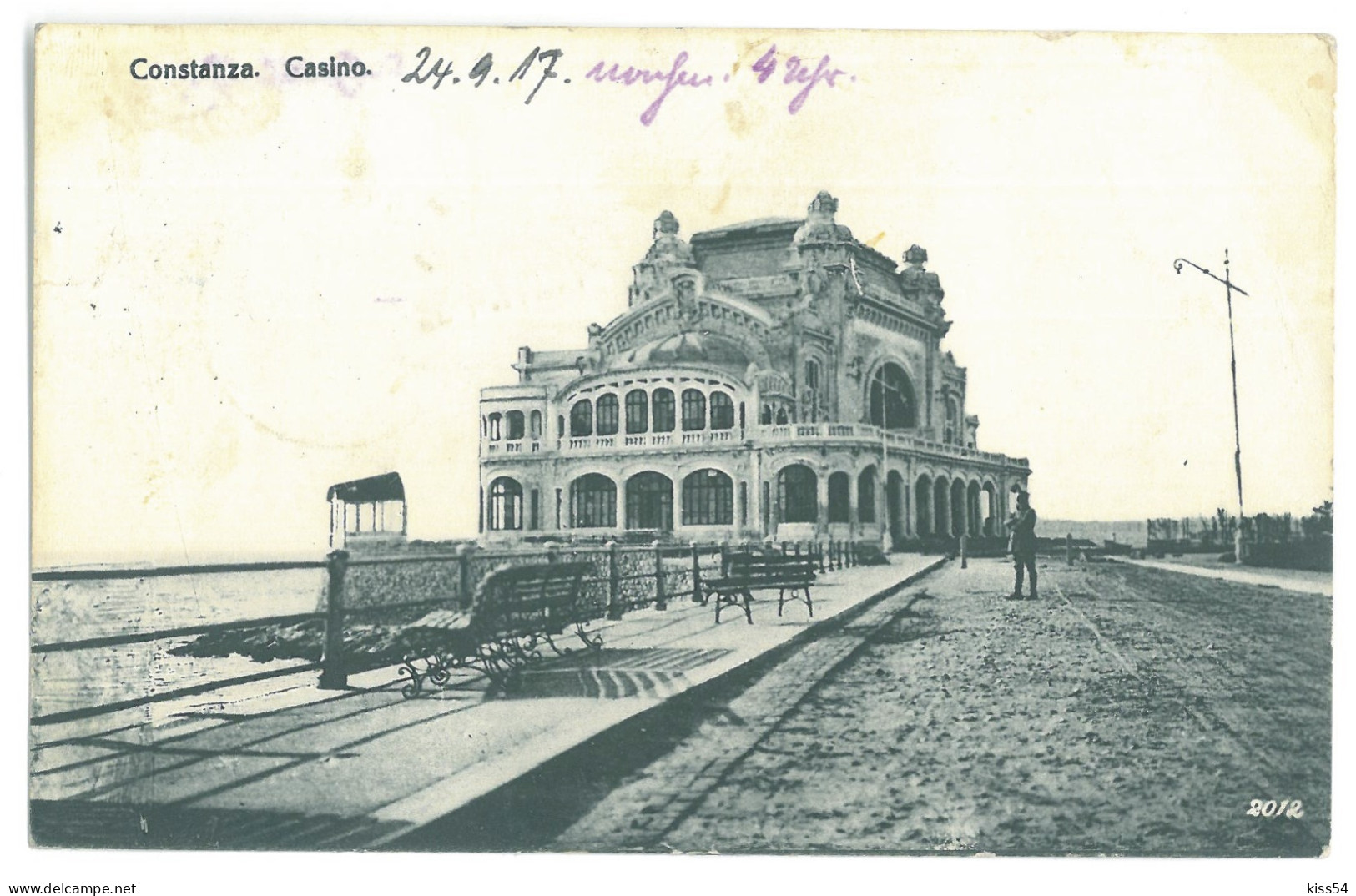 RO 82 - 25175 CONSTANTA, Cazinoul, Romania - Old Postcard, CENSOR - Used - 1917 - Rumänien