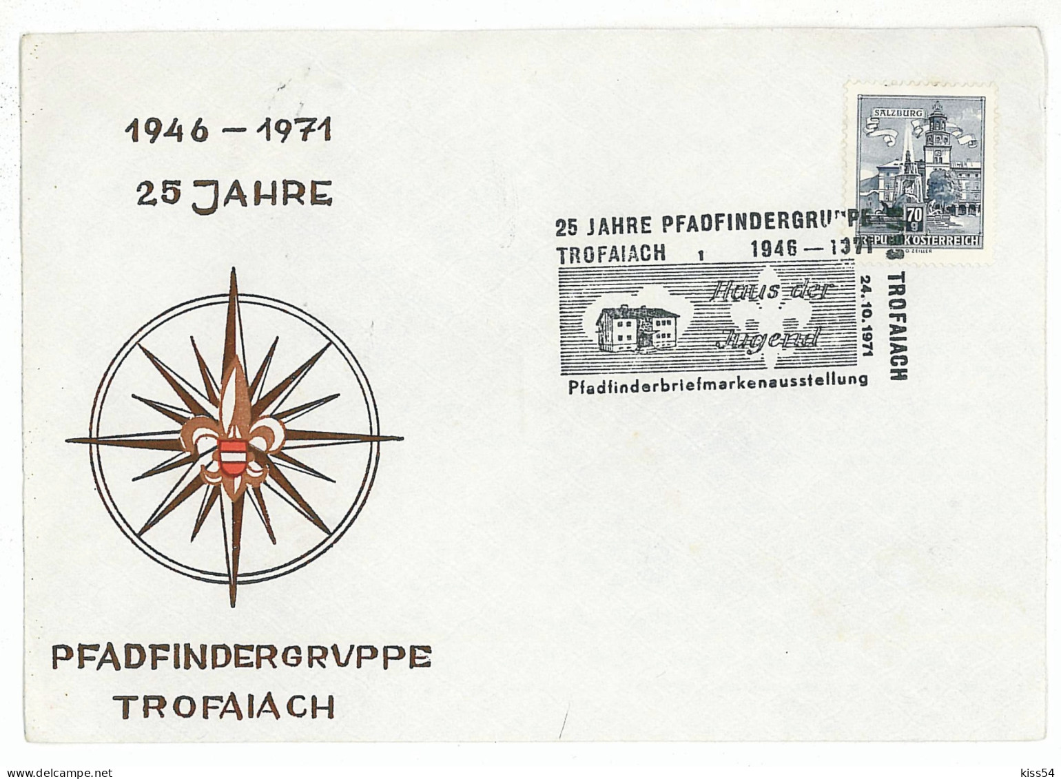 SC 12 - 997 AUSTRIA, Scout - Cover - 1971 - Cartas & Documentos