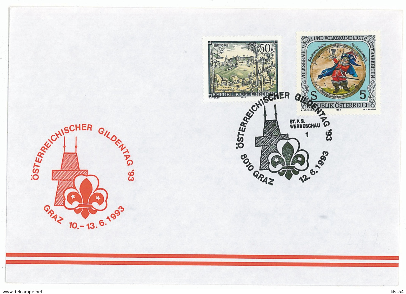 SC 12 - 271 AUSTRIA, Scout - Cover - 1993 - Briefe U. Dokumente