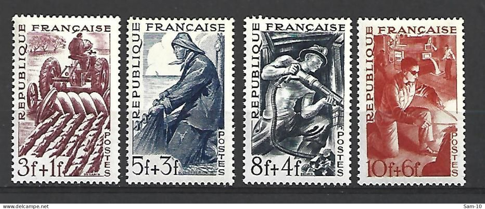 Timbre De France Neuf ** N 823 / 826 - Nuevos