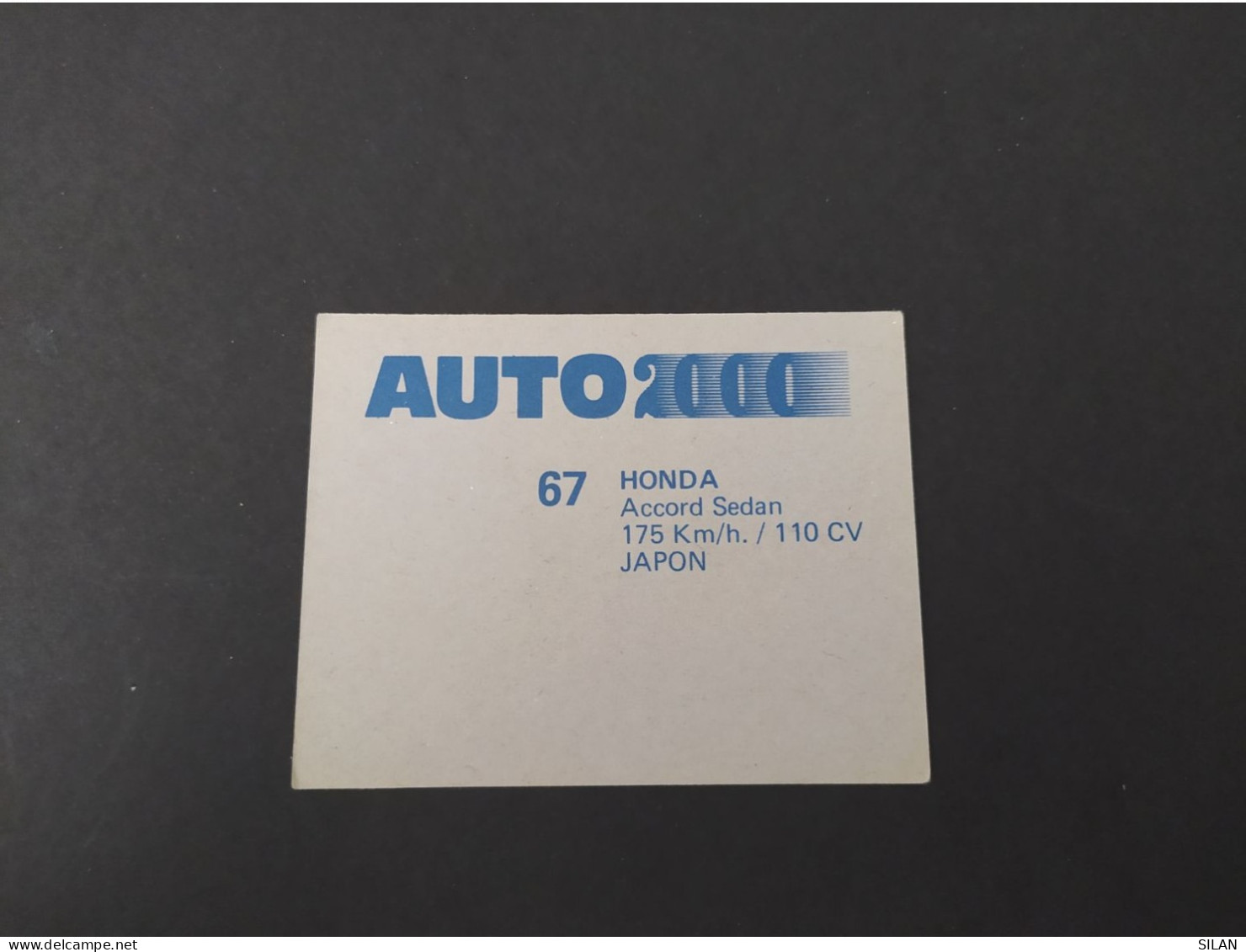 Cromo Año 1988 Auto 2000 HONDA ACCORD SEDAN - KFZ