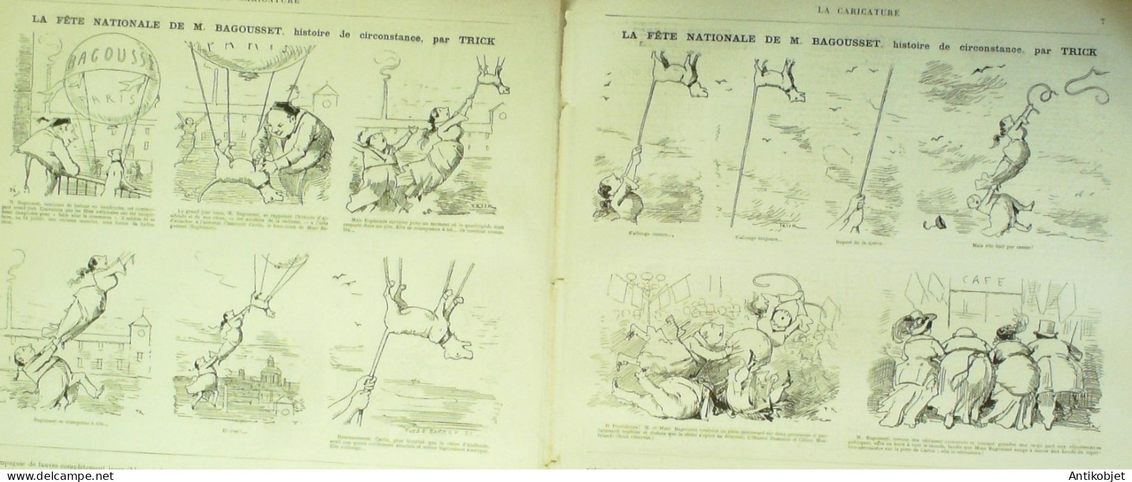 La Caricature 1880 N°  30 La Poudre Parle Le Feudartifiçomanie Robida Barret Draner - Magazines - Before 1900