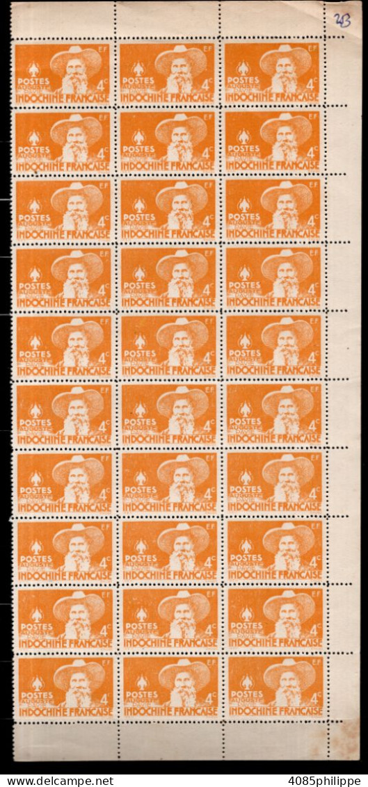 INDOCHINE Timbres-poste N°253** X 30 Neufs Sans Charnières Emis Sans Gomme TB Cote : 30€00 - Ungebraucht