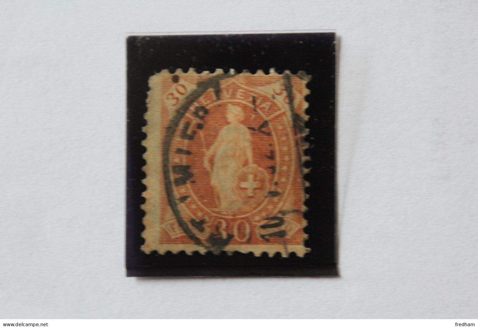 SUISSE TIMBRE HELVETIA  DEBOUT30CT  TYPE A DEFINIR   OBLITERE ... - Used Stamps