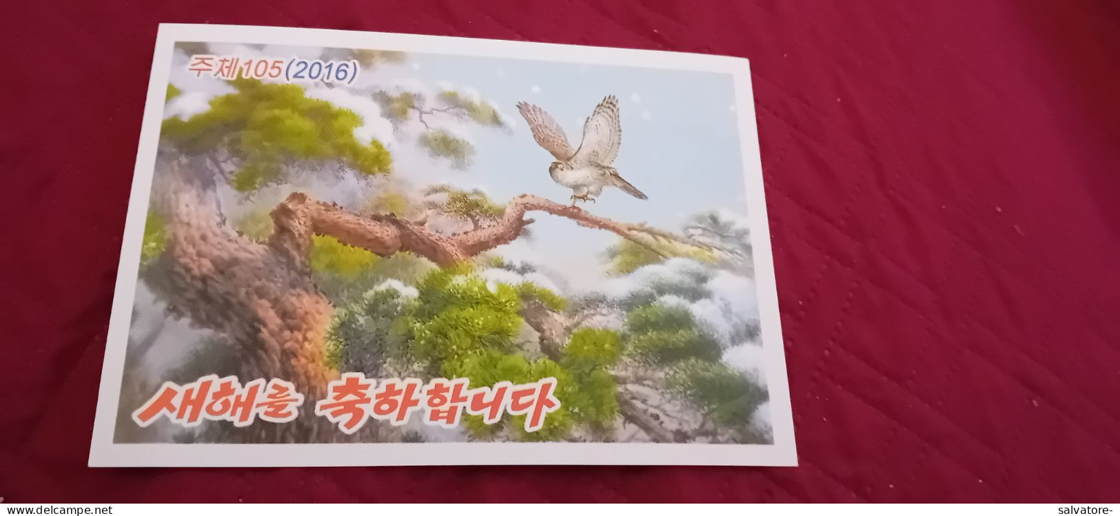 CARTOLINA POSTALE KOREA 2016 - Corée Du Nord