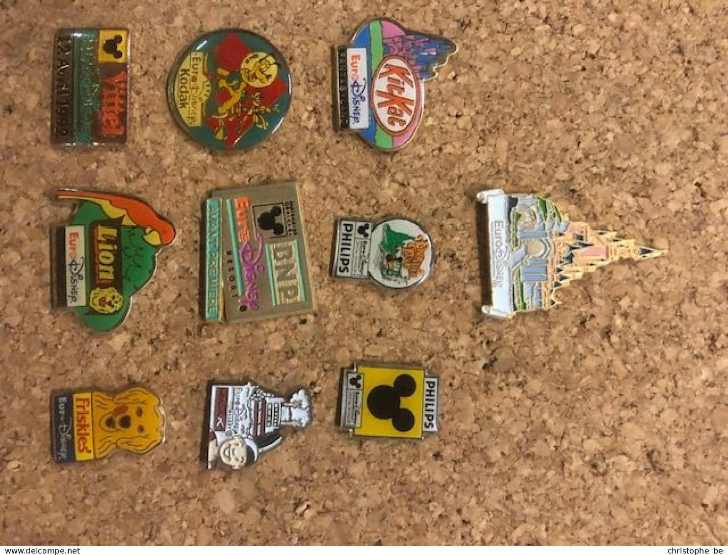 Lot Van 10 Eurodisney Pins, Inhuldiging, Inauguration 1992 (lot A) - Disney