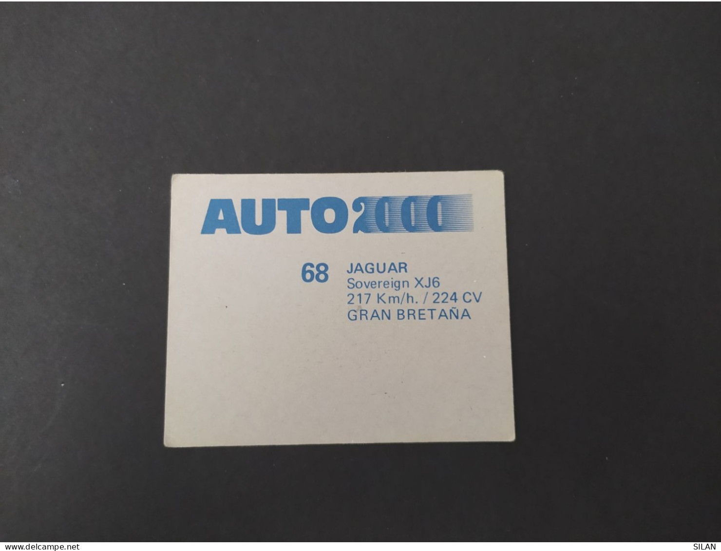 Cromo Año 1988 Auto 2000 JAGUAR SOVEREING XJ6 - Voitures