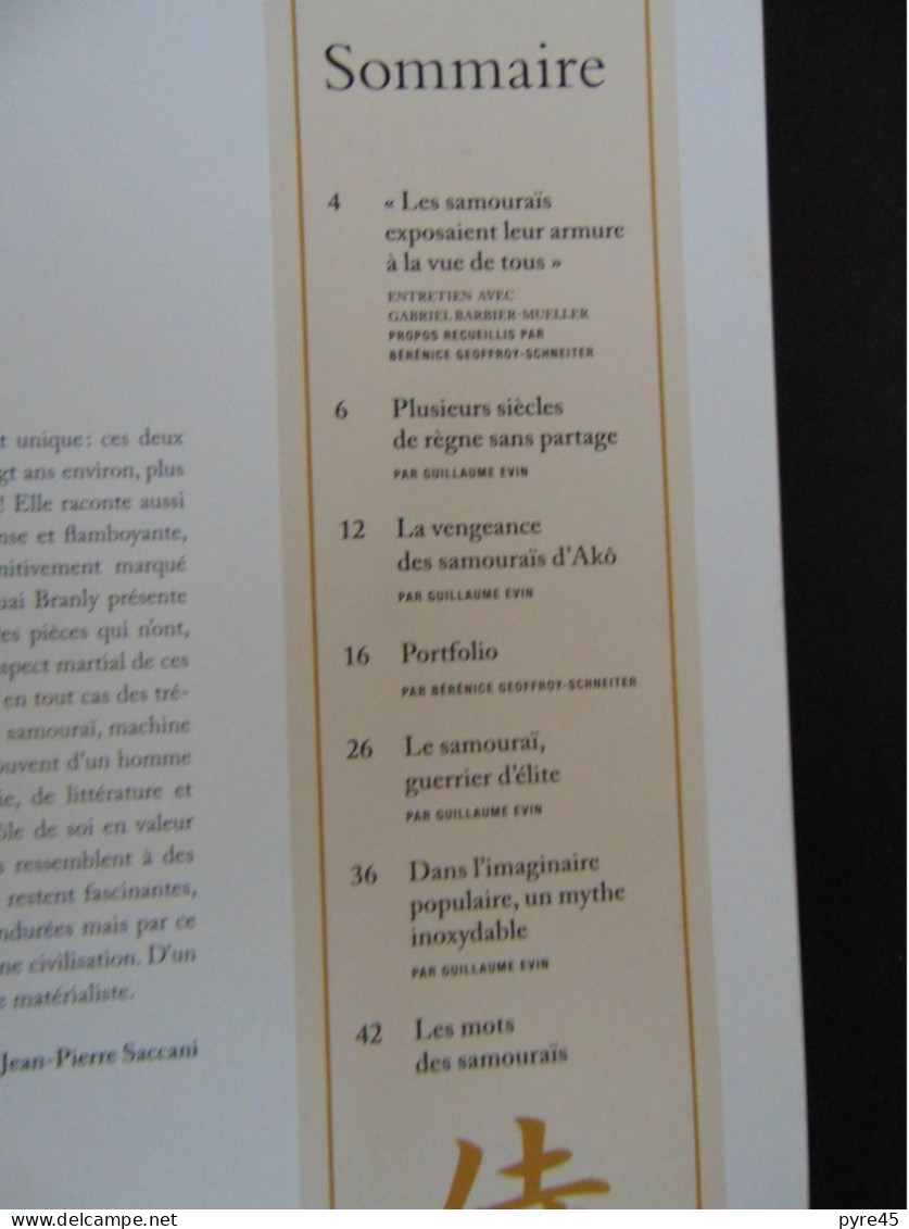 Revue " Samourai, Armure Du Guerrier " Beaux Arts éditions, 43 Pages, 2011 - Other & Unclassified