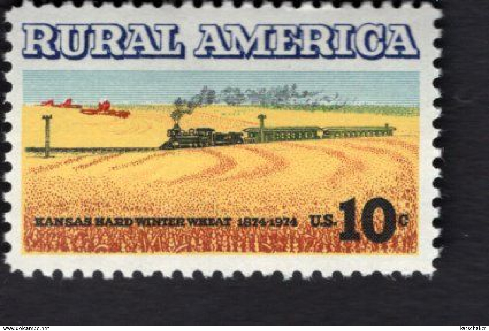 199963253 1973 SCOTT 1506 (XX) POSTFRIS MINT NEVER HINGED - RURAL AMERICA -TRAIN - Nuevos