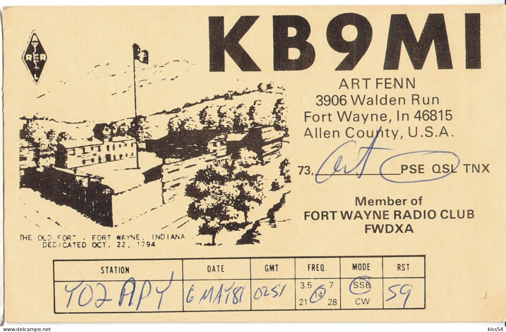 Q 14 - 216 U.S.A. - 1981 - Radio Amateur