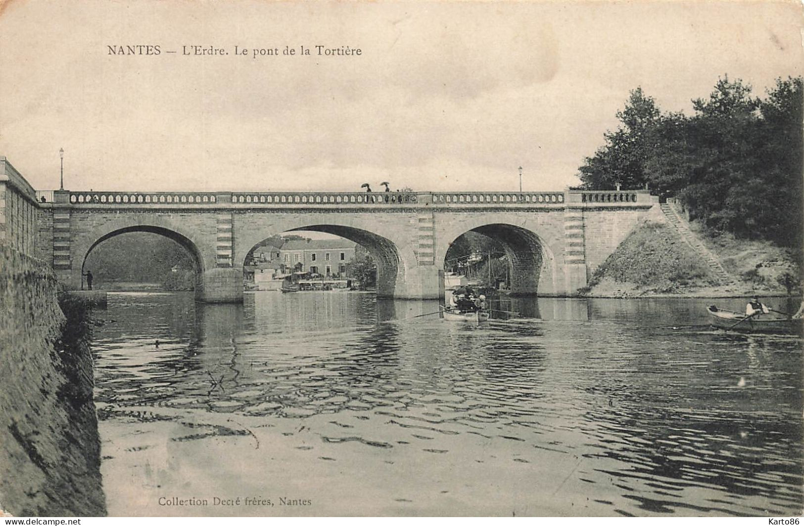 Nantes * L'erdre Et Le Pont De La Tortière * Barque - Nantes