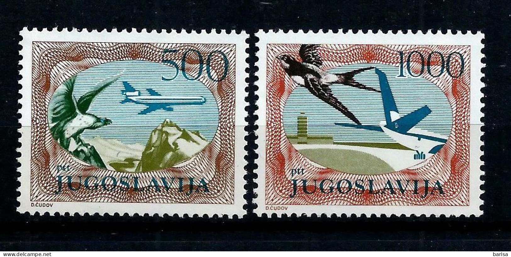 Yugoslavia 1985:  Definitive - Air. MiNo.2098/9 A** (MNH) - Unused Stamps