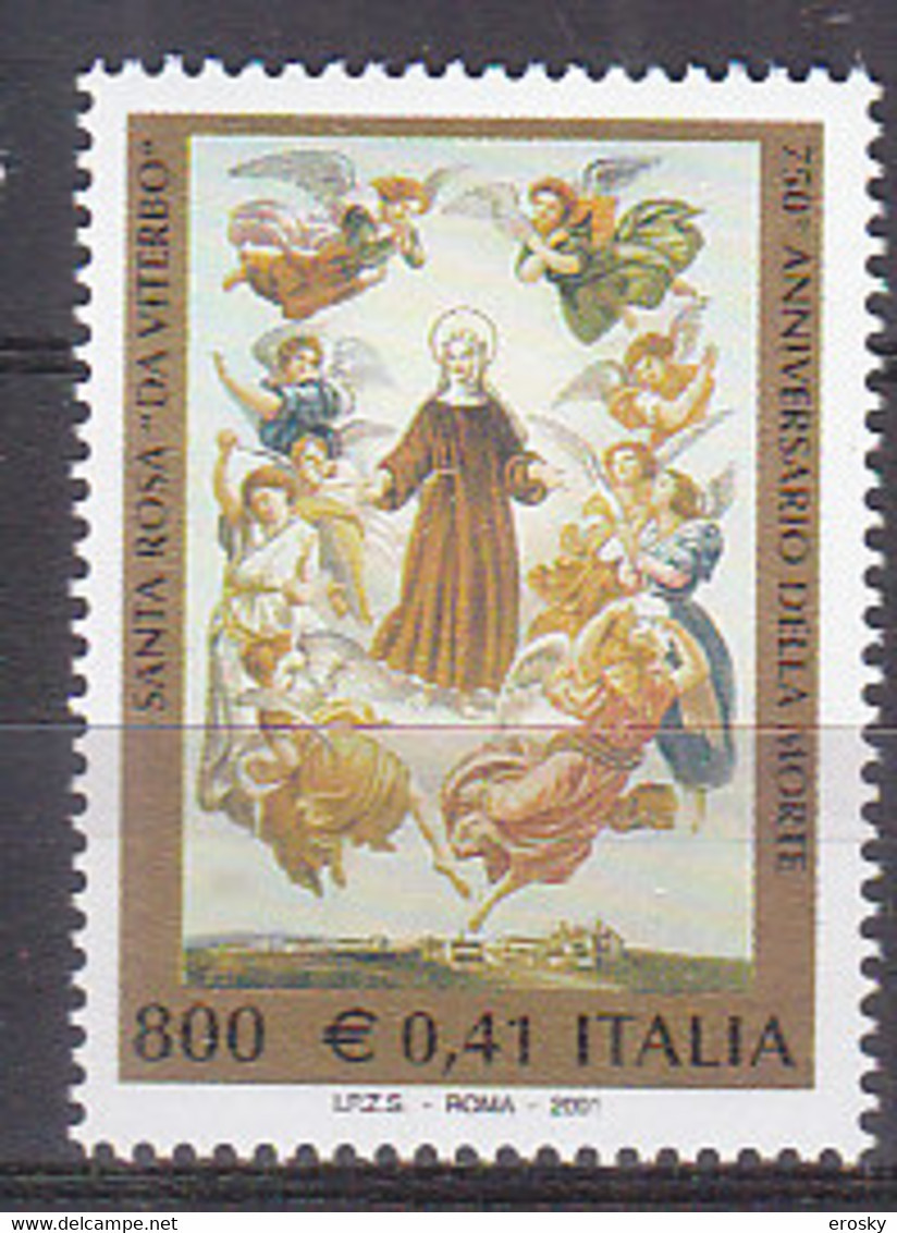 Y1450 - ITALIA Ss N°2524 - ITALIE Yv N°2477 ** ST ROSA - 2001-10:  Nuevos