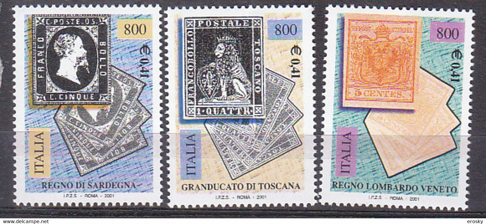 Y1453 - ITALIA Ss N°2527/29 - ITALIE Yv N°2480/82 ** - 2001-10: Neufs