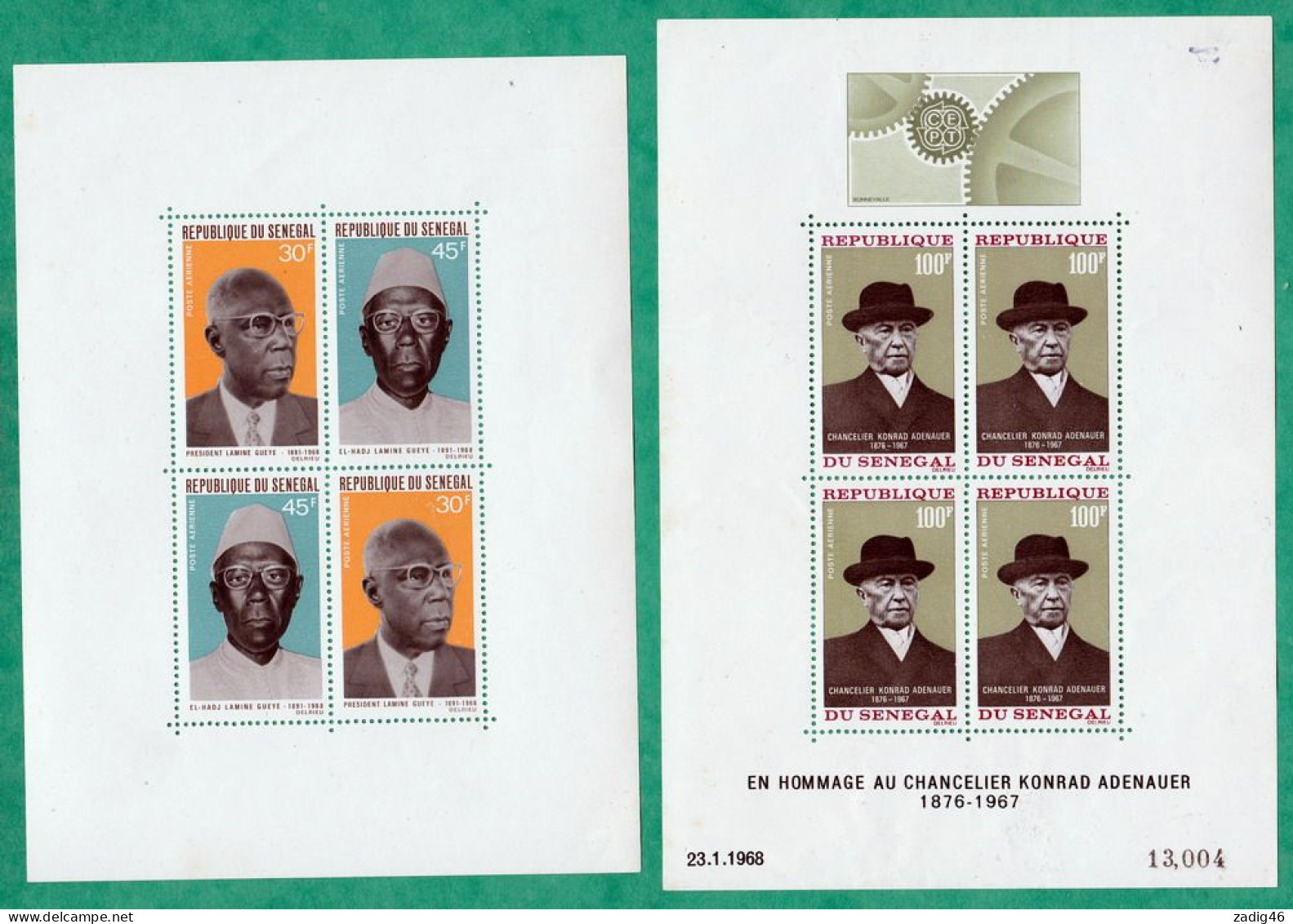 SENEGAL - BLOCS FEUILLETS N° 4 ET 5 NEUFS SANS CHARNIERES ** - Sénégal (1960-...)